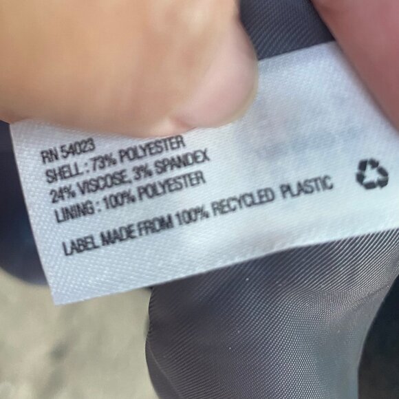 Gap The Academy Blazer Size 2 Dark Gray Fully Lined - Picture 11 of 12